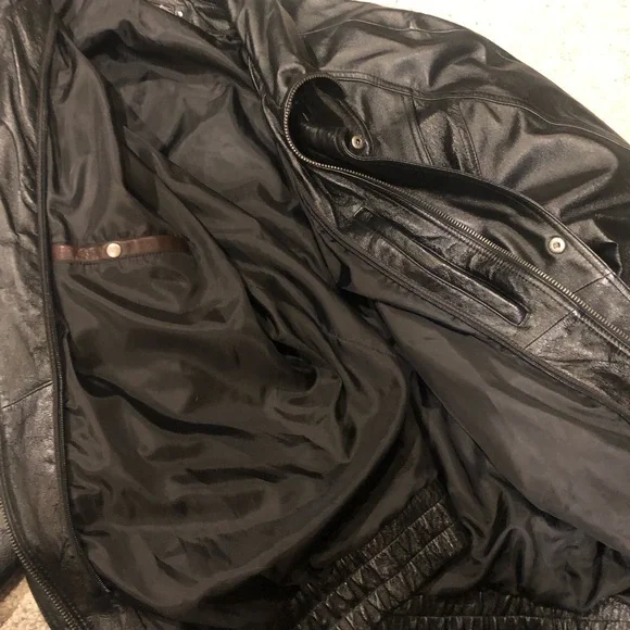 Wilsons Leather Jacket Size 2LT